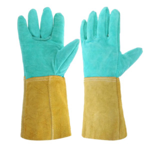 Gants de soudage en cuir de vache fendu de qualité supérieure XL confortable lutte contre les incendies nettoyage Protection des mains doublure en coton chaleur - Product Image 4
