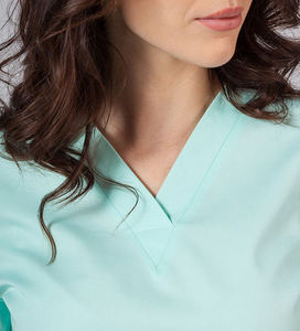 Uniforme Médico de Enfermera, Estilo Vestido, Cuello en V, Tejido, con 2 Bolsillos, Corte Ajustado, para Mujer - Product Image 6