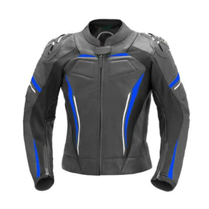 Men's CE Approved Cowhide Leather Motorbike Suit Winter Waterproof Breathable and Windproof with Custom <b>Protectors</b> for Adults - Product Image 3