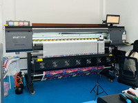 Impresora de Sublimación de 1.9m, Suministro del Fabricante, I3200, 4 Cabezales, Impresora Textil Digital de Alta Velocidad