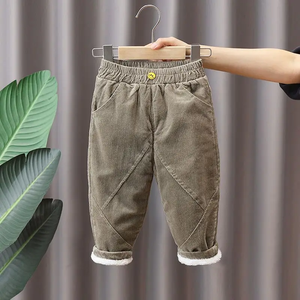 ชุดเครื่องแต่งกายฤดูหนาวแบบ2-in-1สำหรับเด็กผู้ชายวัยหัดเดินลายทึบมีปกเสื้อมีฮู้ดโลโก้ด้านหน้า - Product Image 5