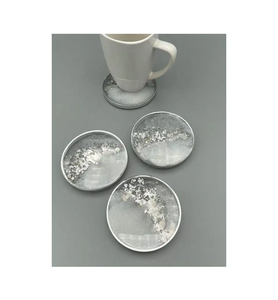 Dessous de verre en résine époxy haut de gamme qui font des cadeaux de mariage ou d'anniversaire impressionnants à un prix très abordable - Product Image 5