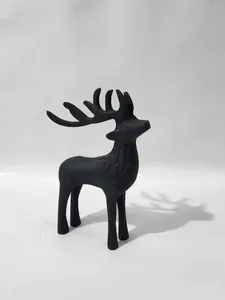 Ornement de Sculpture d'Animal de Renne Argenté Pour la Maison Hôtel Bureau Décor de Table Utilisation Sculpture en Métal Ornement en Gros - Product Image 3