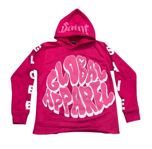 เสื้อฮู้ดสวมหัวขนแกะสีน้ำตาลสำหรับผู้ชายและผู้หญิงเสื้อมีฮู้ดปัก3D สำหรับฤดูหนาว - Product Image 2