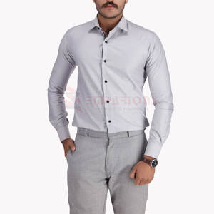 Nouvelle arrivée T-shirt pour homme Chemise habillée en polyester de bonne qualité 100% coton Couleur vierge à la mode et nouveau design - Product Image 1