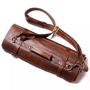 Sacs à rouleau de couteau en cuir personnalisé de la meilleure qualité en cuir véritable de qualité supérieure pris en charge par les OEM à bas prix pour les nouveaux sacs à outils - Product Image 4