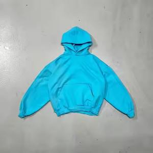 Fabricants personnalisés Sweat à capuche zippé en coton brossé Poids lourd Baggy Sweat à capuche zippé Oversized Crop Streetwear Hoodie UNISEX - Product Image 2