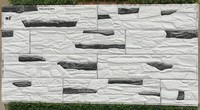 Panneau mural en céramique d'ardoise multicolore empilé de placage de haute qualité pour des décorations de maison de jardin et extérieures