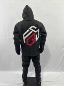 Chándal de Jogging lavado con ácido de gran tamaño personalizado para hombre, Sudadera con capucha bordada desgastada, conjunto de pantalones de chándal para chándal de invierno - Product Image 6