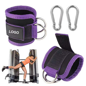 Correas de Tobillo de Alta Calidad para Hacer Ejercicio, Material de PU, Correas de Tobillo para Gimnasio con Máquinas de Cable, Admite Logotipo Personalizado - Product Image 3
