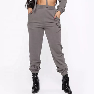 ชุดกีฬา2ชิ้นมีฮู้ดสำหรับผู้หญิงแฟชั่นใหม่ชุดวอร์มลำลองมีซิปเสื้อโค้ทแขนยาวชุดครอปแบบรูด - Product Image 4