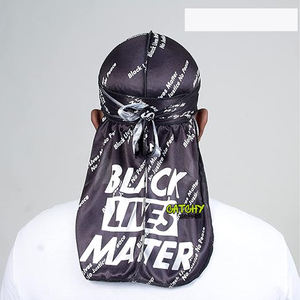 2021 Designer <b>Bonnets</b> And Durags Satin Designers Durags For Men Silk Durag - Product Image 2