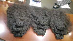 Cheveux humains vierges 100% naturels, qualité supérieure, Remy, cuticules alignées, sans couture, double trame, lisses et soyeux, ondulés, qualité Jazzy, pour donneurs individuels - Product Image 3