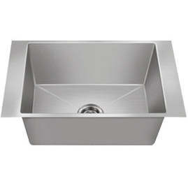 Évier à cuvette unique Nirali Collection Magnus Maxus Grand (28X18) Matériau en acier inoxydable - Product Image 3