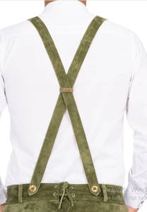 Pantalon en cuir avec bretelles élégant bavarois Lederhosen Cow Split pour hommes Ledersosen Trachten Lederhosen - Product Image 2