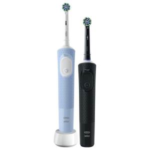 VITALITY PRO Duo Edición Regalo, Cepillo de Dientes Eléctrico y Cepillo para el Cabello, Combinación de Colores Azul y Negro - Product Image 1