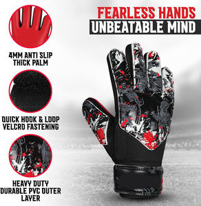 Gants de gardien de but de football fabriqués en usine professionnelle, en latex antidérapant, à doigts entiers, en tissu respirant, unisexe, vente en gros OEM - Product Image 2