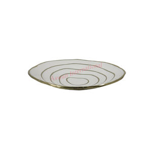 Bol décoratif en métal blanc en laiton de haute qualité vaisselle et vaisselle ustensiles de cuisine personnalisables - Product Image 1