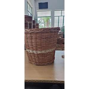 Pot de seau en bambou naturel pour fleurs et plantes pour la décoration de la maison de jardin et les cadeaux de bookmakers Artisanat artisanal - Product Image 3