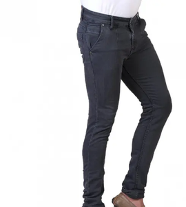 Jean slim solide design, coupe ajustée, jeans pour hommes, tenue décontractée, équitation occidentale pour hommes, broderie personnalisée et logo pour hommes - Product Image 1