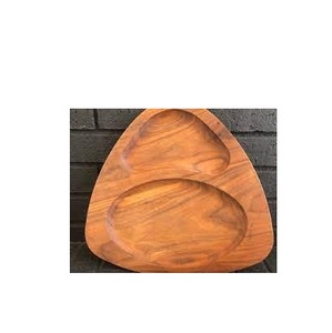 Plateau en bois de haute qualité et forme de feuille de taille personnalisée et dernier design poli brillant et décoration de table - Product Image 2