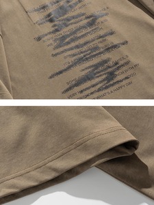 DTG เสื้อยืดลายกราฟิกสำหรับผู้ชายเสื้อยืดเปล่าพิมพ์ลายแนวสตรีทเสื้อยืดไซส์ใหญ่พิเศษสำหรับผู้ชาย - Product Image 4