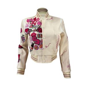 Veste crop top personnalisée pour femmes Options à la mode sans manches courtes ou à manches longues - Product Image 5