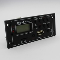 Carte de décodage sans fil MP3 BT avec écran LCD, BT, SUB, TF, AUX, FM, télécommande, lecteur numérique