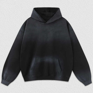 Sweats à capuche en coton pour hommes, surdimensionnés et lourds, surdimensionnés, avec logo, 100% coton, sweat-shirt à capuche - Product Image 2