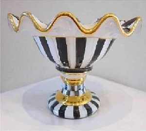 Cuenco de metal decorativo con plataforma dorada para fruta, tazón de fruta con acabado de metal dorado para el hogar y la cocina, el más vendido - Product Image 4