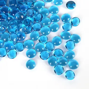 FLMA01LB - Decorative Flat <b>Glass</b> Marble <b>Vase</b> Filler - Light Blue (2 lb. <b>bag</b>) - Product Image 1