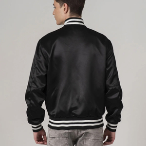 Veste d'hiver pour homme style vintage High Street en polyester/coton avec col montant personnalisé à bord côtelé et motif lettres - Product Image 2