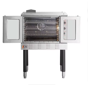 Obtenez-le maintenant ! Four à convection au propane Diner's-Perfomance FGC-100L à un seul niveau, profondeur standard, pleine taille, avec pieds - 54 000 BTU - Product Image 2