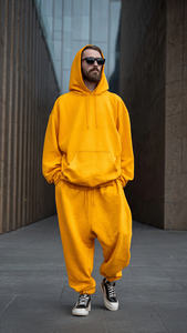 Conjunto de Dos Piezas (Sudadera con Capucha Extra Grande - Pantalones Deportivos Holgados, Conjunto Deportivo Informal de Invierno para Hombre, Pantalones de Forro Polar Holgados) - Product Image 5