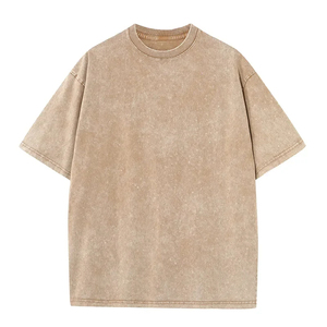 เสื้อยืดวินเทจสำหรับผู้ชายเสื้อโอเวอร์ไซส์ผ้าฝ้ายพิมพ์ลายล้างกรดเปล่าลายกราฟิกสไตล์วินเทจ - Product Image 1