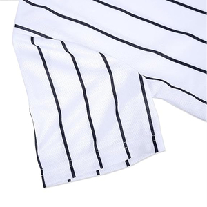 OEM Baseball Noir Uniforme Broderie Coton Lâche et Respirant Bandes Personnalisées Blanc Femmes Maillot de Baseball - Product Image 6