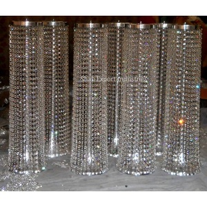 Royal Style <b>Crystal</b> Hanging Silver <b>Chandelier</b> Tabletop Wedding Parties Decorative Centerpiece Handmade <b>Chandelier</b> - Product Image 3