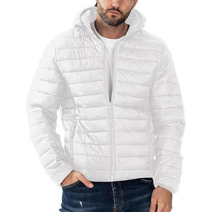 Hombres logotipo personalizado invierno Puffer burbuja chaqueta desmontable capucha gruesa cálida Nylon al aire libre chaqueta de utilidad - Product Image 1