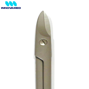 INNOVAMED INSTRUMENTS Ciseaux à pédicure manuels pour ongles épais Lames courbées sécurisées 10 cm Acier inoxydable Podologie Ongles des orteils - Product Image 6