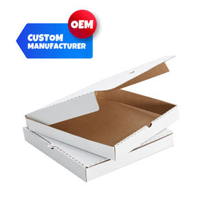 Boîte à pizza en papier OEM avec marque personnalisée Sécurité alimentaire Boîte à pizza en carton avec impression personnalisée - Product Image 2