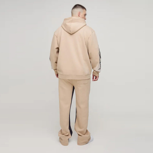 Ensemble survêtement et sweat-shirt ample pour homme, design personnalisé, délavé au soleil, survêtement de jogging surdimensionné, survêtement à capuche - Product Image 3