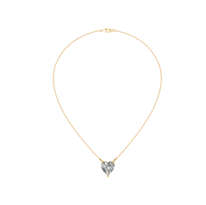 Collar con Colgante de Moissanita VVS D en Forma de Corazón, Plata de Ley 925 con Baño de Rodio, Joyería Fina con Cadena de Eslabones para Bodas y Fiestas - Product Image 5