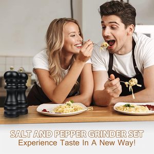 Custom Creative Stainless Steel Eco-Friendly Salt & Pepper Spice <b>Grinder</b> Shaker with Customized Color Powder Coated Golden Lid - Product Image 5