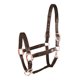 Cuerda ajustable Halter Caballo Ajuste cómodo Entrenamiento Aseo Turnout Durable Verde Nylon Correas Hebillas de cuero - Product Image 2