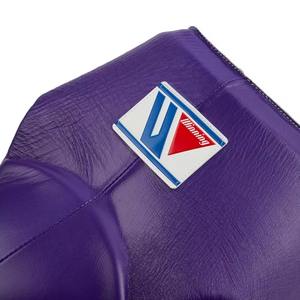 Ensemble de boxe gagnant de qualité supérieure à lacets/sangle gants de boxe violets professionnels en cuir véritable gants de sparring personnalisés - Product Image 5