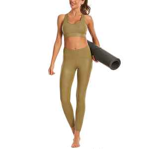 Conjuntos de Yoga de ropa deportiva con logotipo personalizado al por mayor, ropa de entrenamiento, ropa de talla grande para mujer - Product Image 6