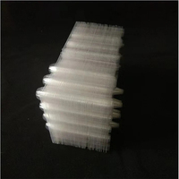 Boîtes d'emballage de plateau d'oeufs de caille transparentes en PVC jetables à 12 trous