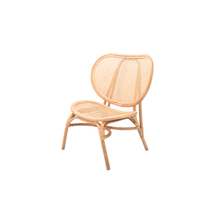 Chaise en rotin moderne élégante avec siège en cuir, dossier mat, confortable et stylée, pour intérieur/extérieur, mobilier de salon pour la maison - Product Image 3