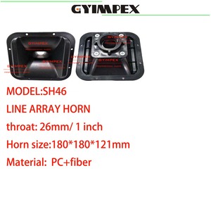 PC+fiber 180*180*121mm 1 inch line Array Horn line Array Waveguide loudspeaker waveguide - Product Image 2