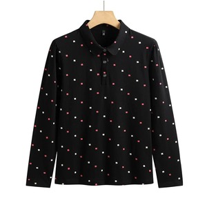 Custom Stylish Printed <b>Polo</b> Shirts for <b>Women</b> High Quality Long Sleeves <b>Polo</b> Shirts <b>Top</b> Trending <b>Women's</b> Shirt - Product Image 4